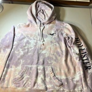 Hollister Sweatshirt Hoodie tie die colors size large.